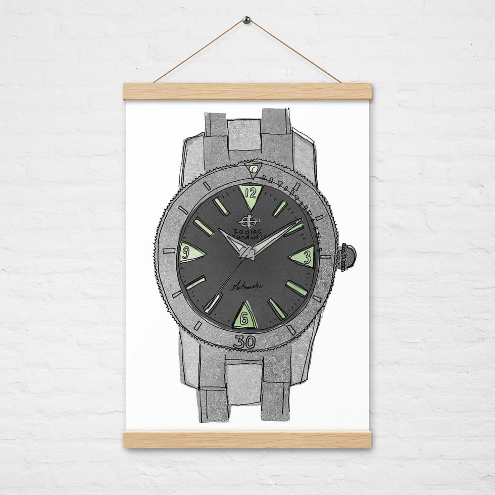 Thumbnail: Zodiac Super Sea Wolf 53 Skin - Collage Poster with hangers