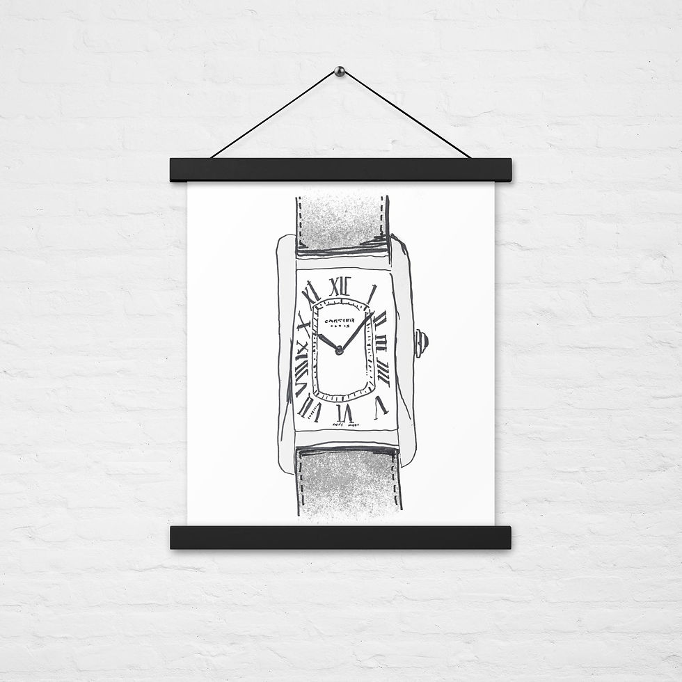 Thumbnail: Cartier Tank - Poster with hangers