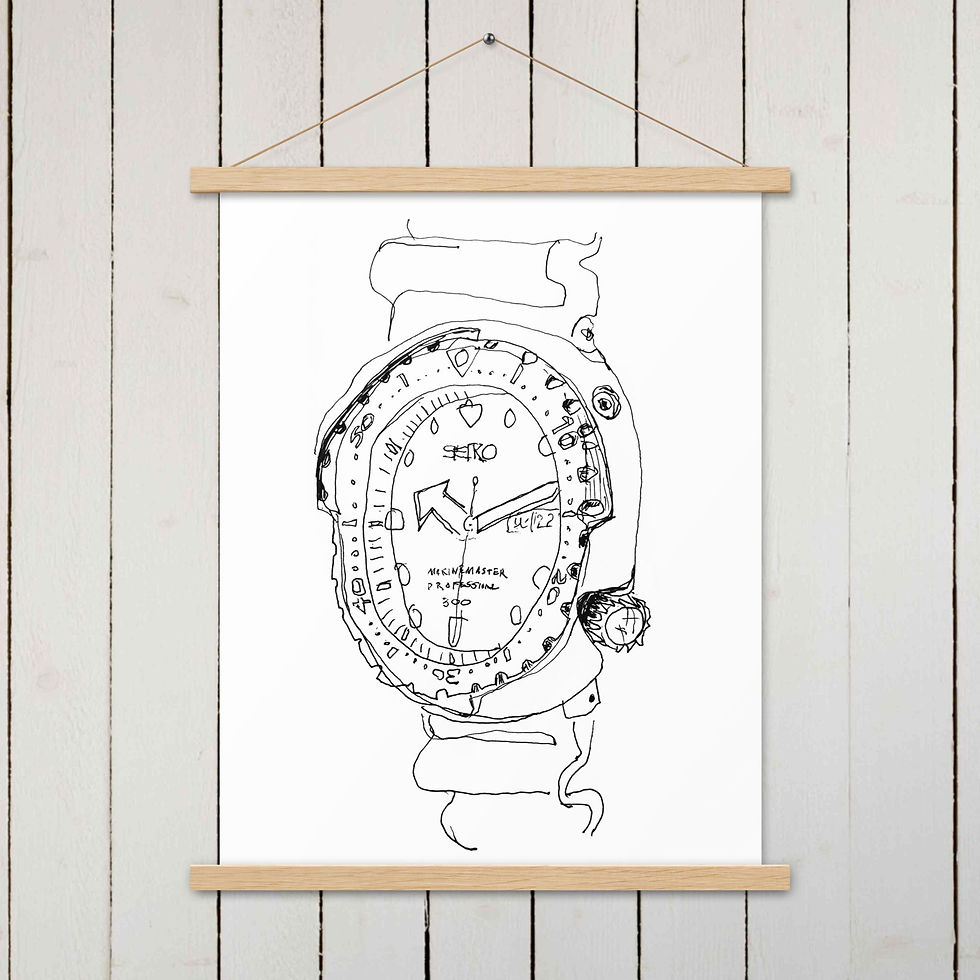 Thumbnail: Seiko Tuna - Poster with hangers