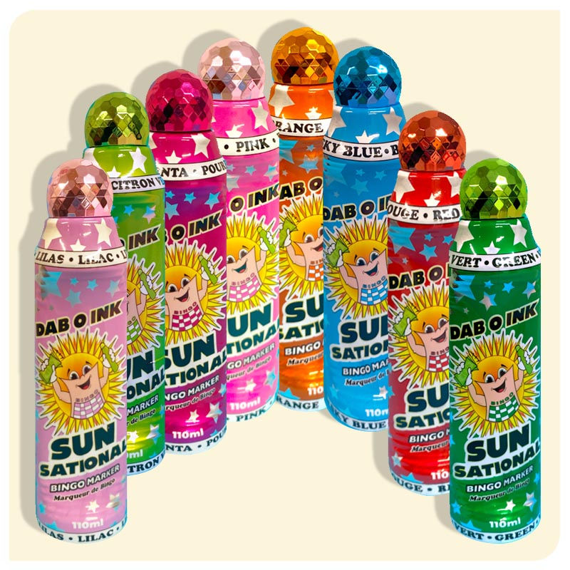 Sunsational 110ml Bingo Housie Dabber Daubers Group of all colours