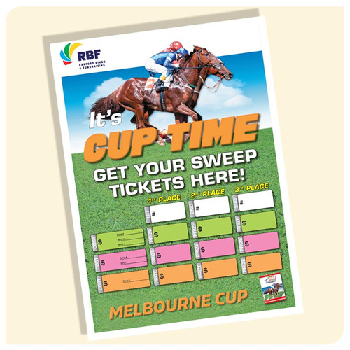 Melbourne Cup Sweepstake Poster Ranford Bingo NZ