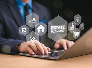 Real estate planning concept. Succession business home insurance service, property law pro