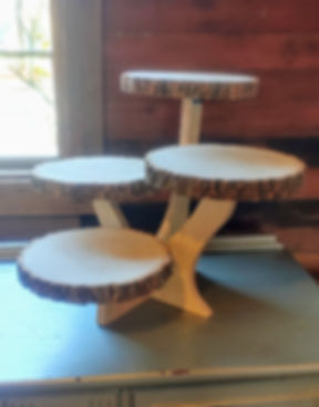 Wood Round Tiered Stands