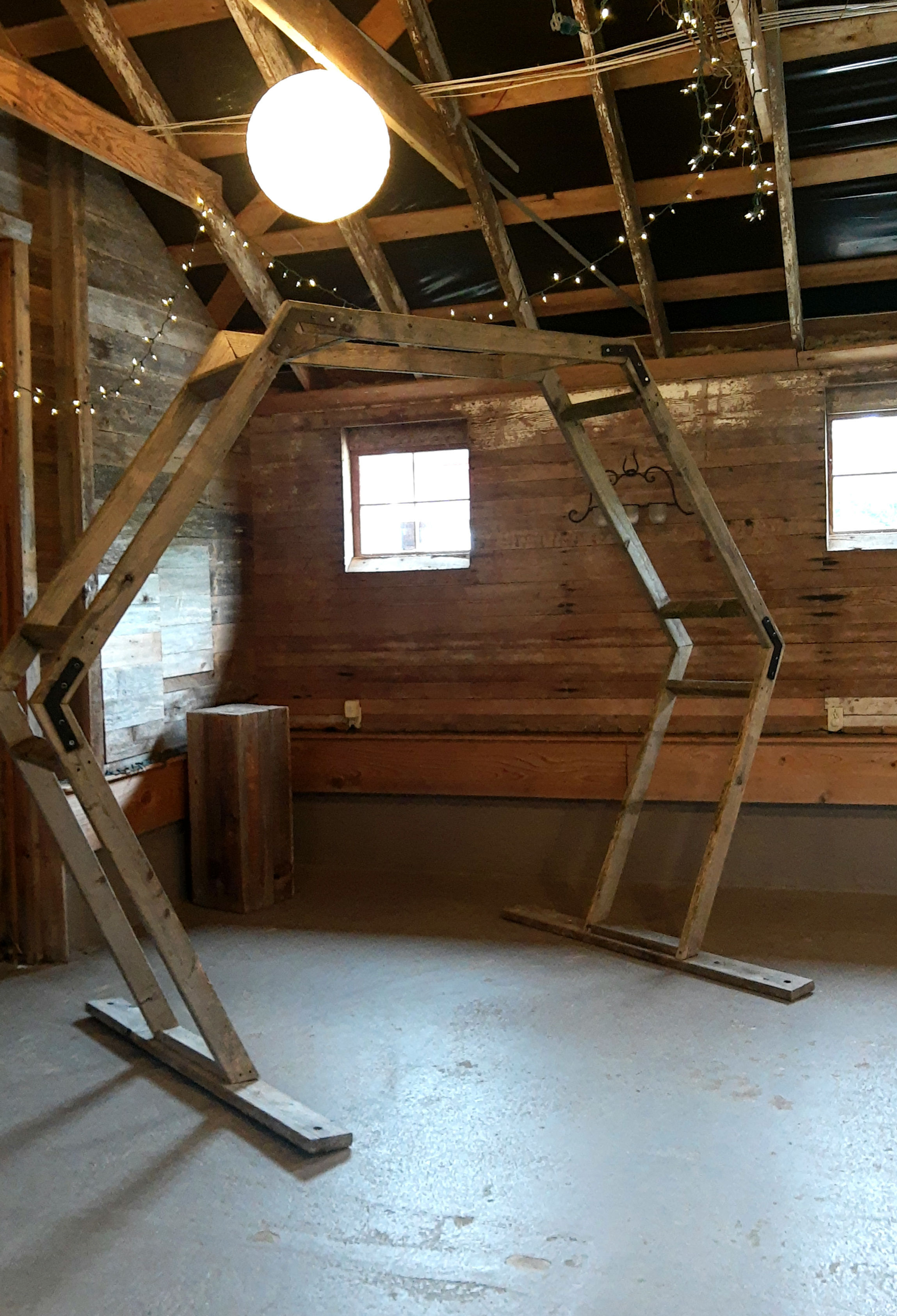 Hexagonal Wooden Arbor