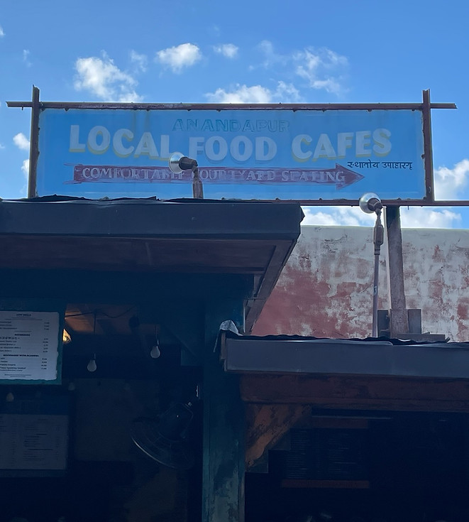 Local Food Cafe Entrance and Sign