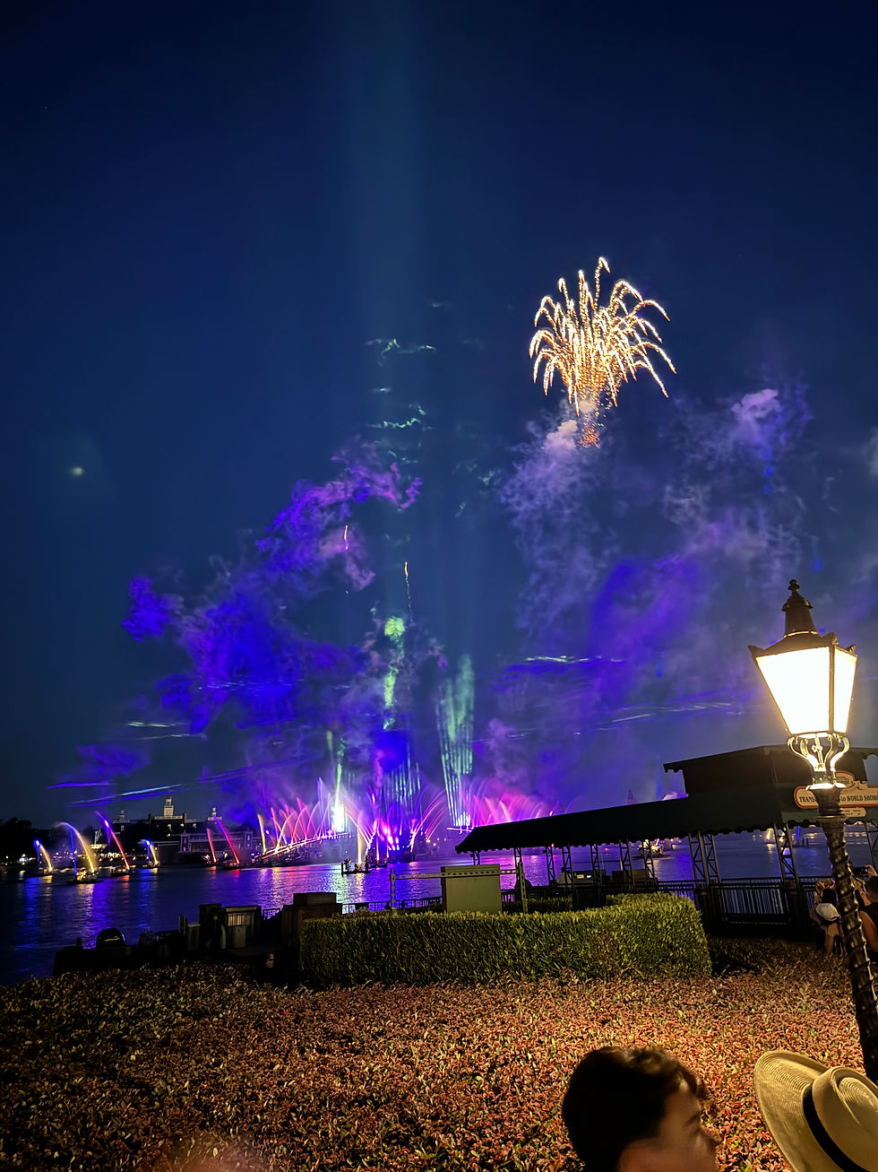 NIghttime with fireworks