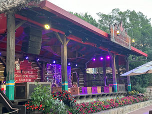 Rustic Stage for live band entertainment