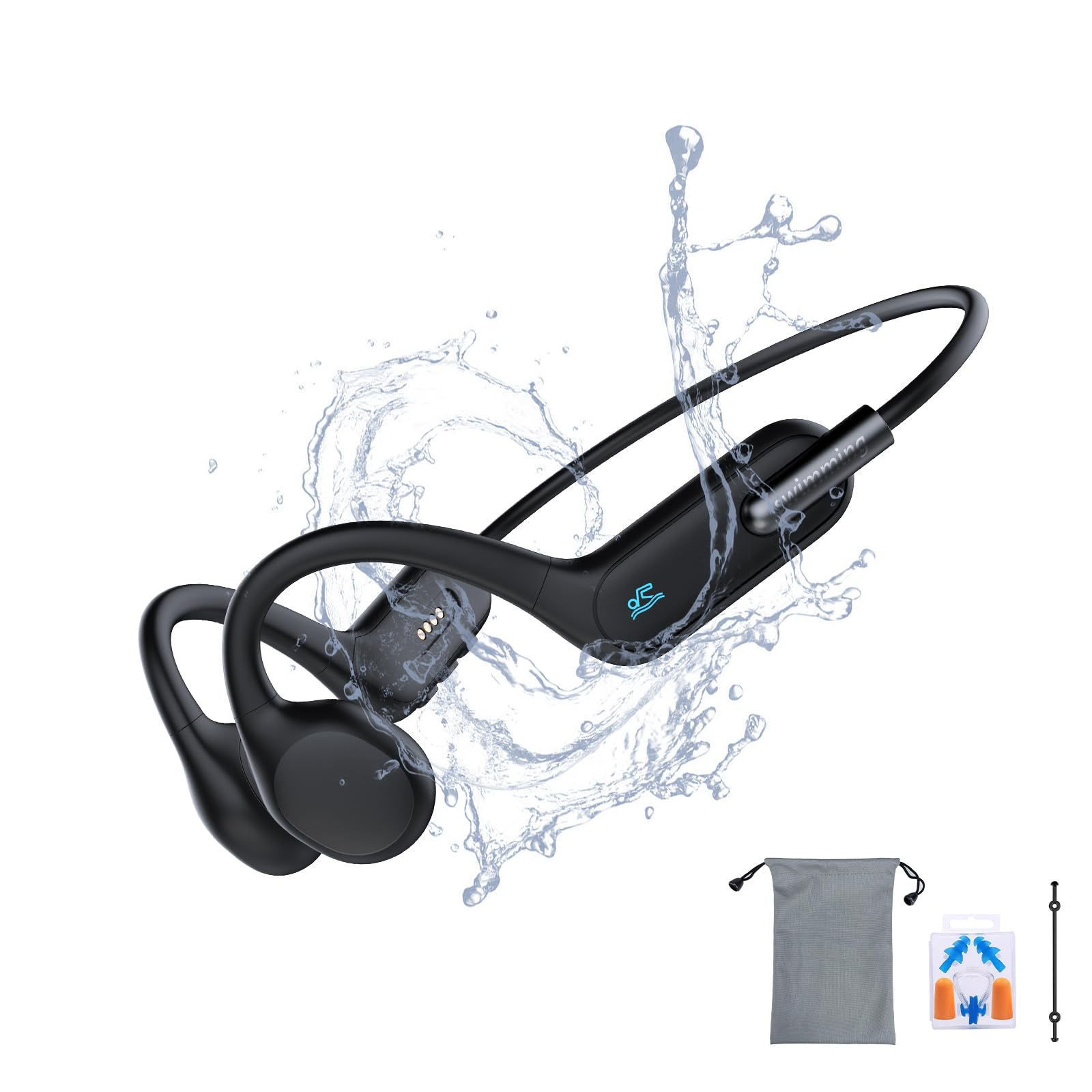 GenXenon Bluetooth Bone Conduction Headphones (Black)