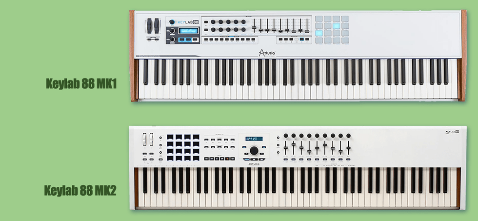 arturia keylab 88 mk1 and mk2