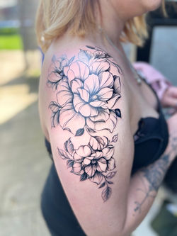 Blumen Schulter