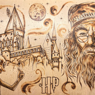Harry Potter Pyrografie 
