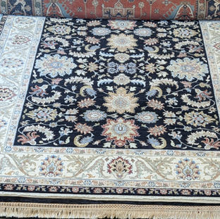 Bold Indian Peshawar Rug. 7-10x10