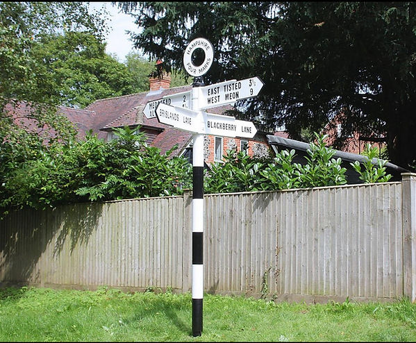Our Cast Metal Vintage Hampshire Finger Post Sign.jpg