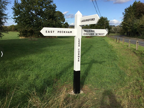 Our Ultra High Spec. Seasoned Hardwood Traditional Vintage Kent Finger Post Sign 1.jpg