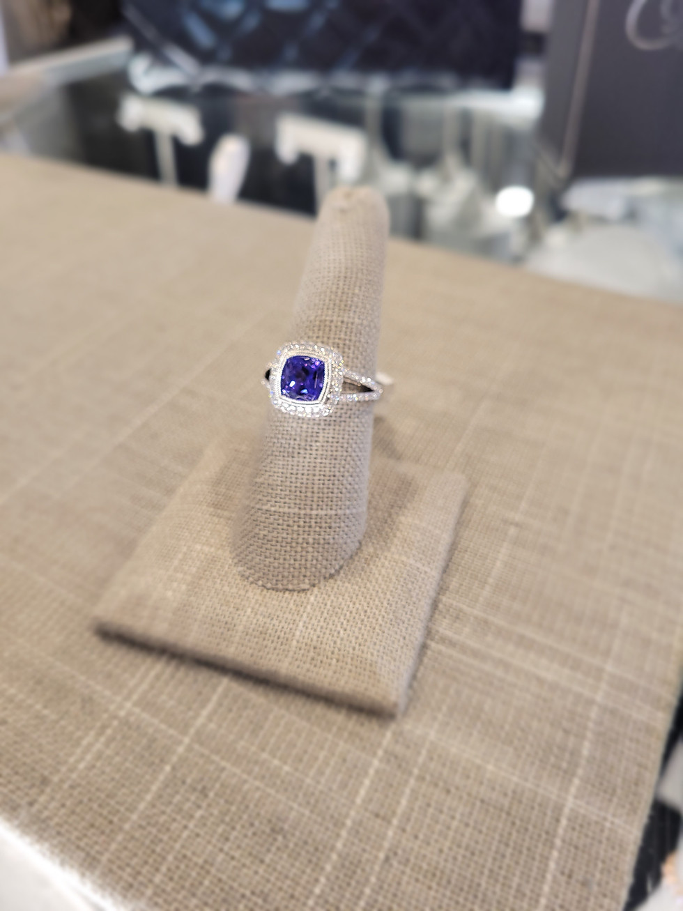 Thumbnail: Tanzanite and diamond ring