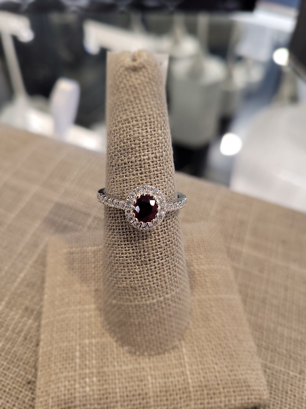 Thumbnail: Oval ruby ring