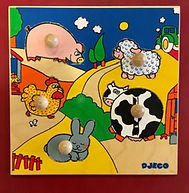 Jeu d'encastrement sur le thème de la ferme