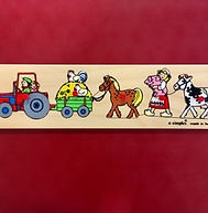 Jeu d'encastrement sur le thème de la ferme