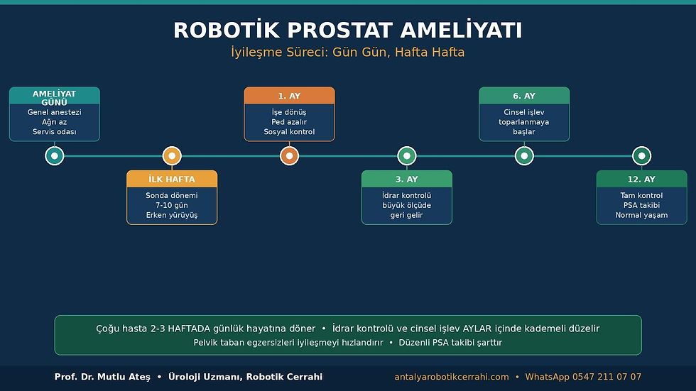 Robotik Prostat Ameliyatı Olan Hastaların Deneyimleri ve İyileşme Süreçleri