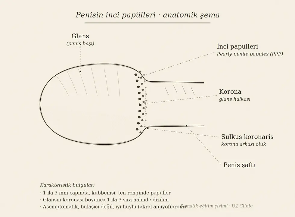 penisin inci papülleri