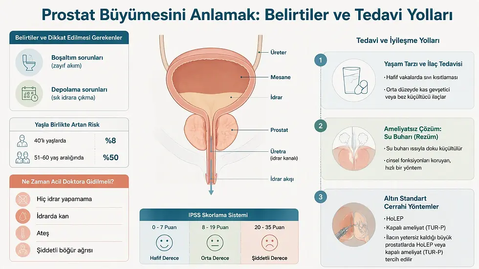prostat büyümesi belirtileri