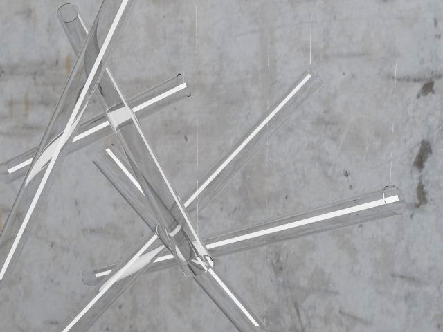 light design - glass tubes