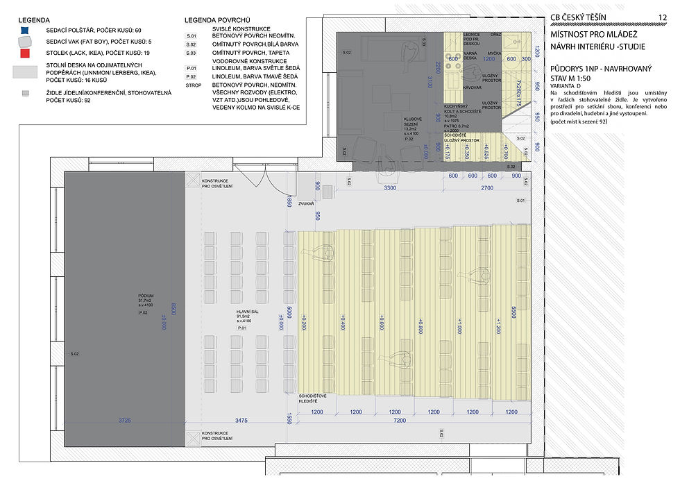 floorplan - open stage sitting with chairs