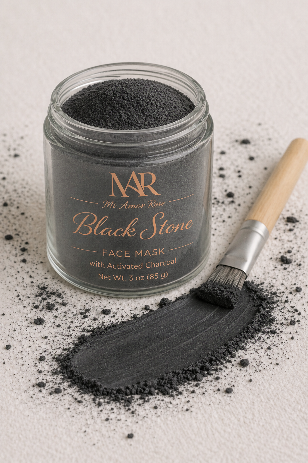 Black Stone Face Mask