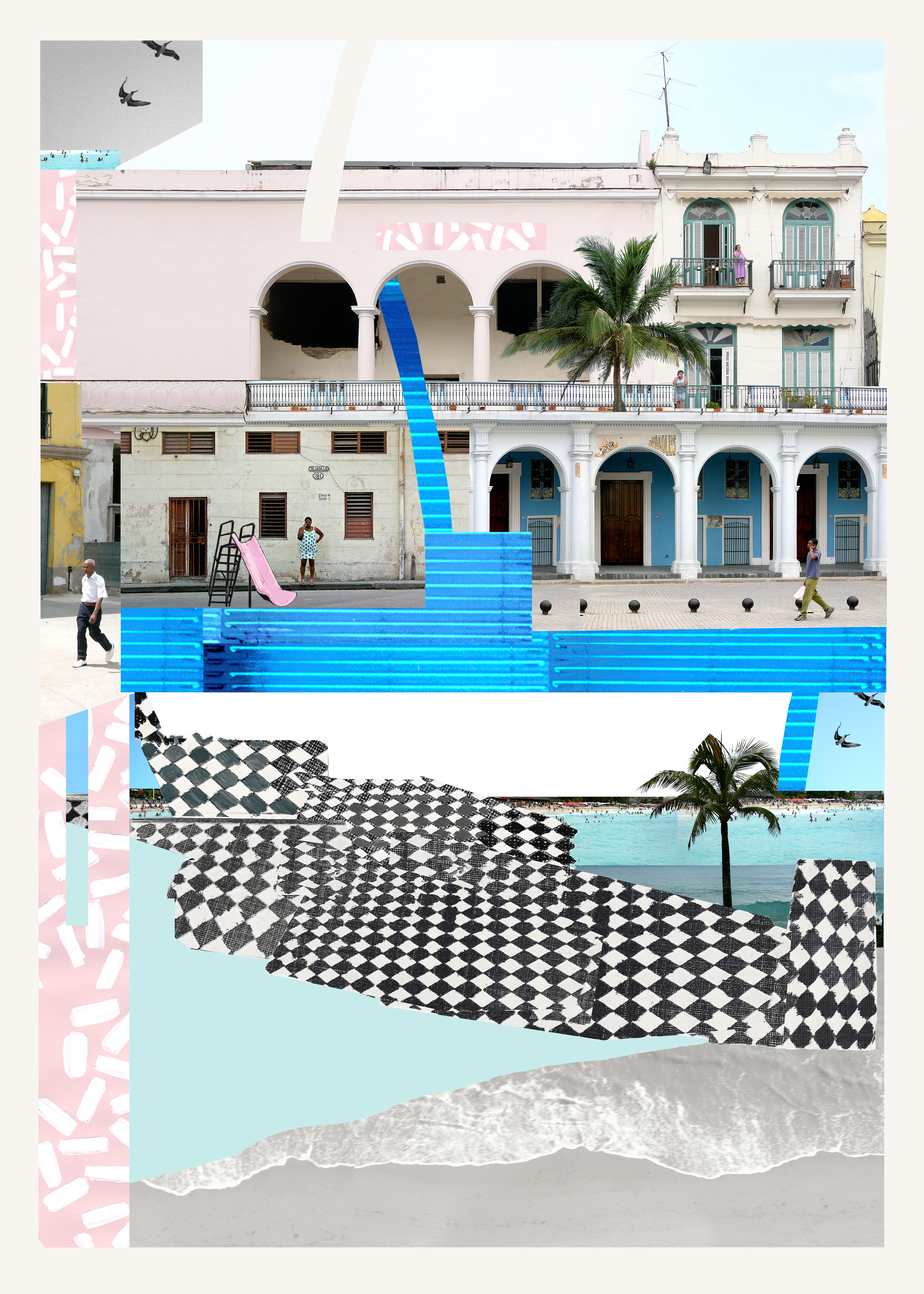 Ice cream Plaza print