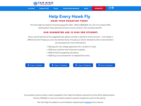 Tam High Foundation 