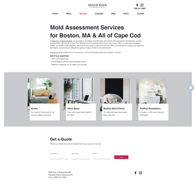 Mold Assessment Services in Massachusetts
