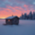 ice fishing shack on a frozen lake.jpg