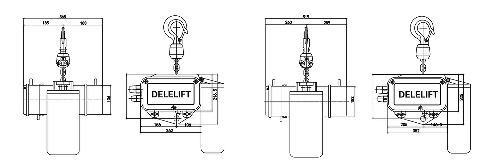 Miniatura: MOTOR DELELIFT 1 TON DSH-T3  BGV-D8+