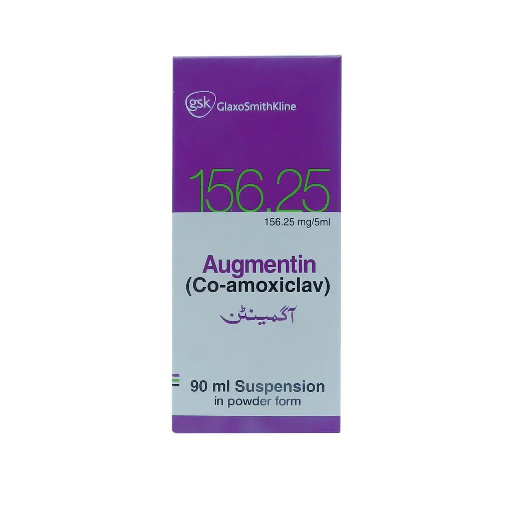 Augmentin 156.25Mg/5Ml Suspension 90Ml