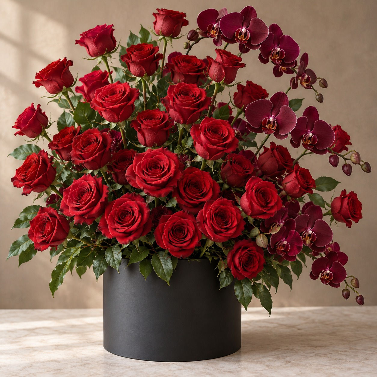 Grand Romance Rose & Orchid Box