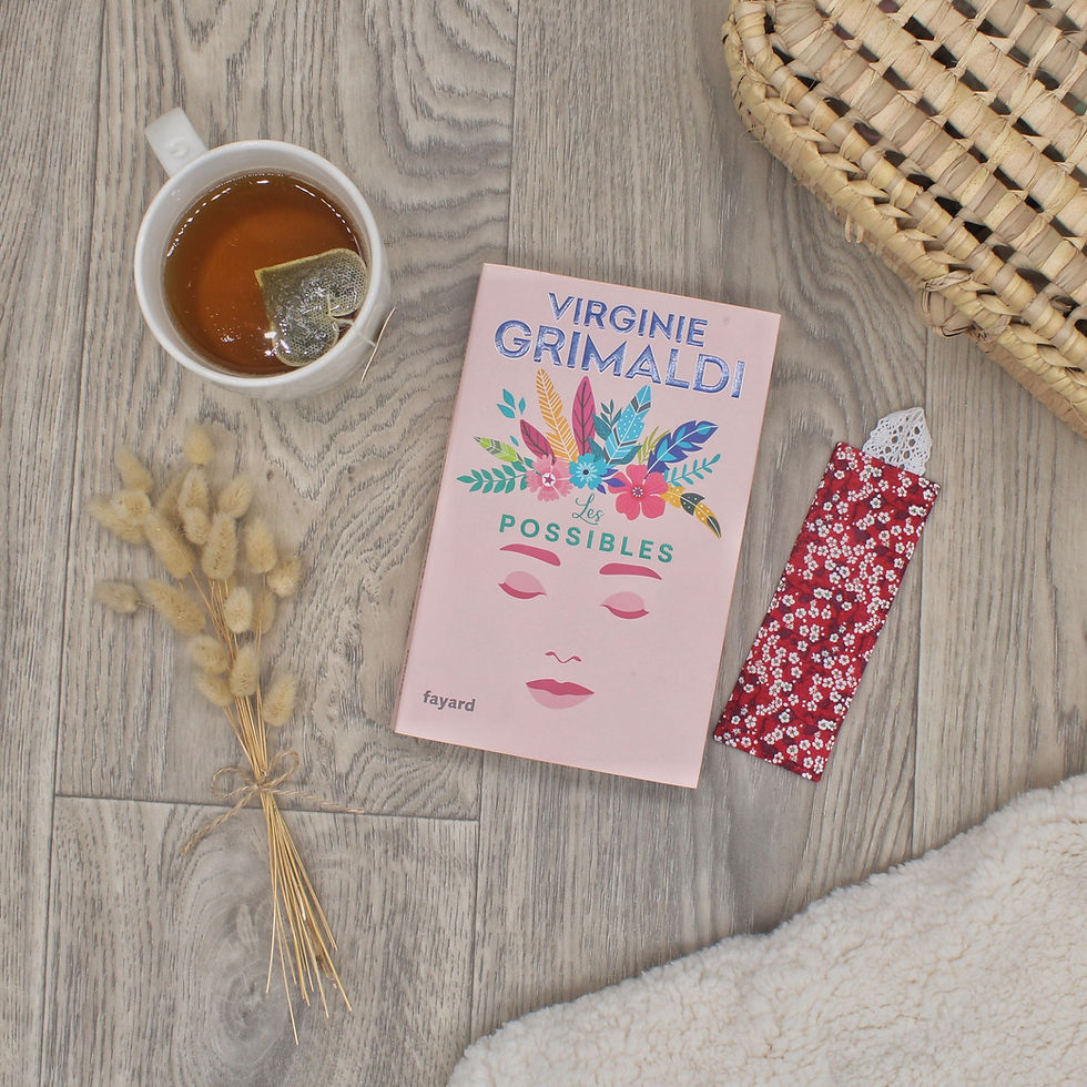 Miniature : Marque page personnalisable en tissu -Collection Liberty New Mitsi Valeria rouge
