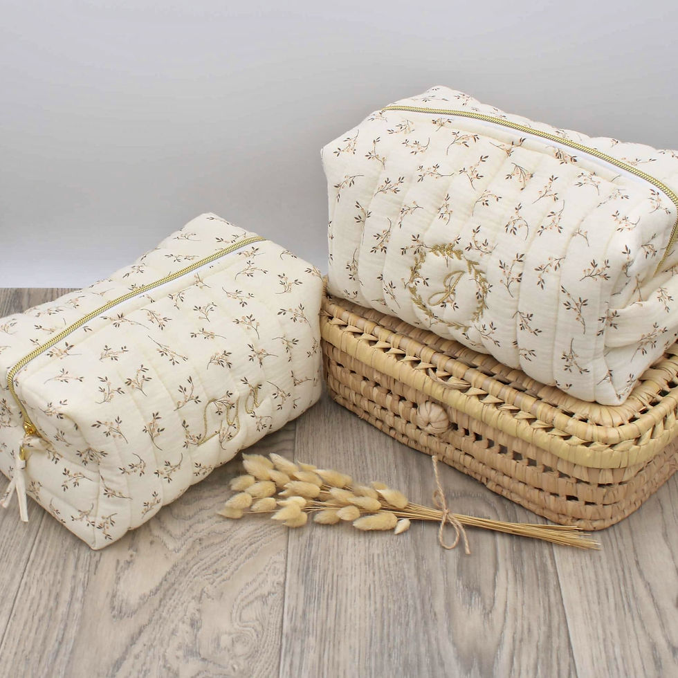 Miniature : Trousse de toilette  matelassée - Collection Louison-
