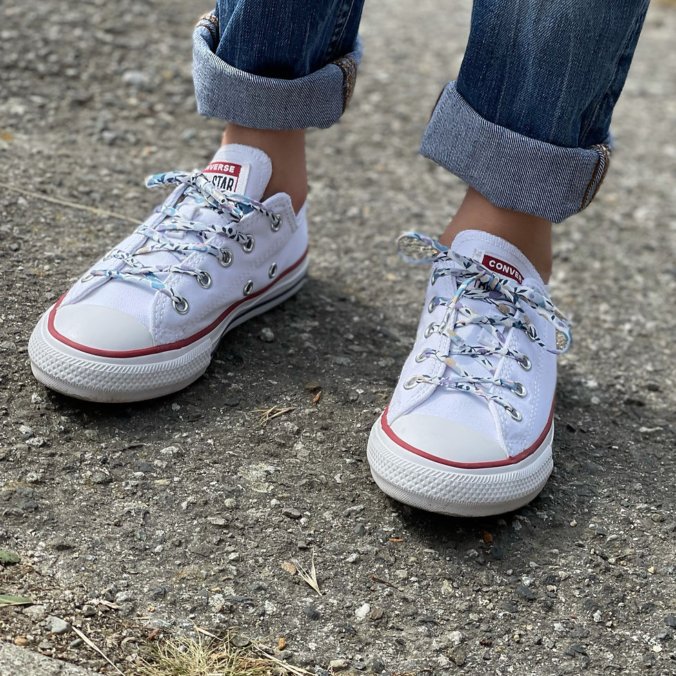Miniature : Lacets pour chaussures adultes et enfants - Liberty Wiltshire bleu