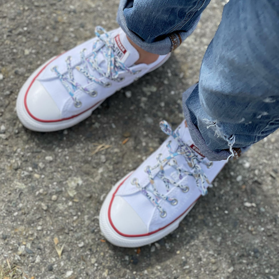 Miniature : Lacets pour chaussures adultes et enfants - Liberty Wiltshire bleu