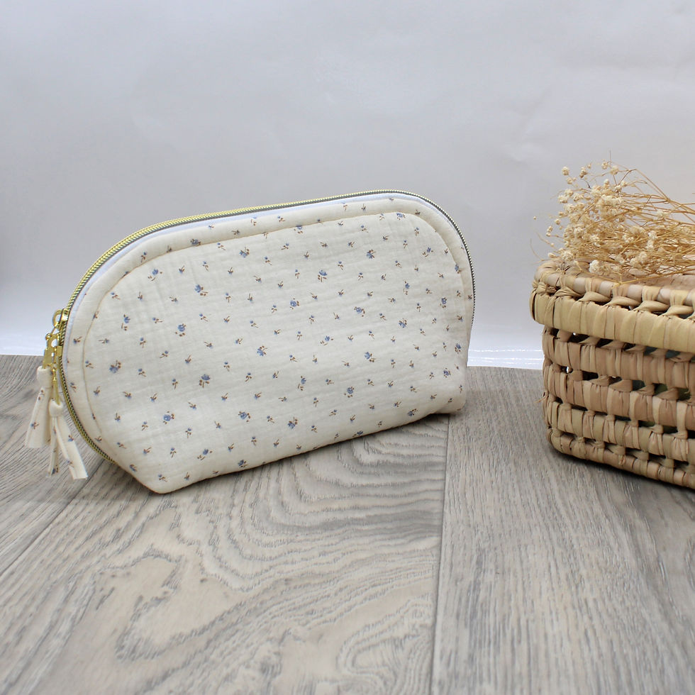 Miniature : Trousse double gaze - Plusieurs tissus au choix