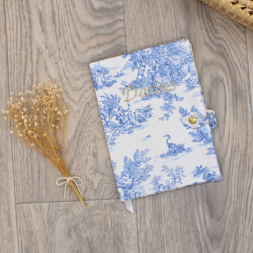 Miniature : Protège carnet de santé - Collection Toile de Jouy -