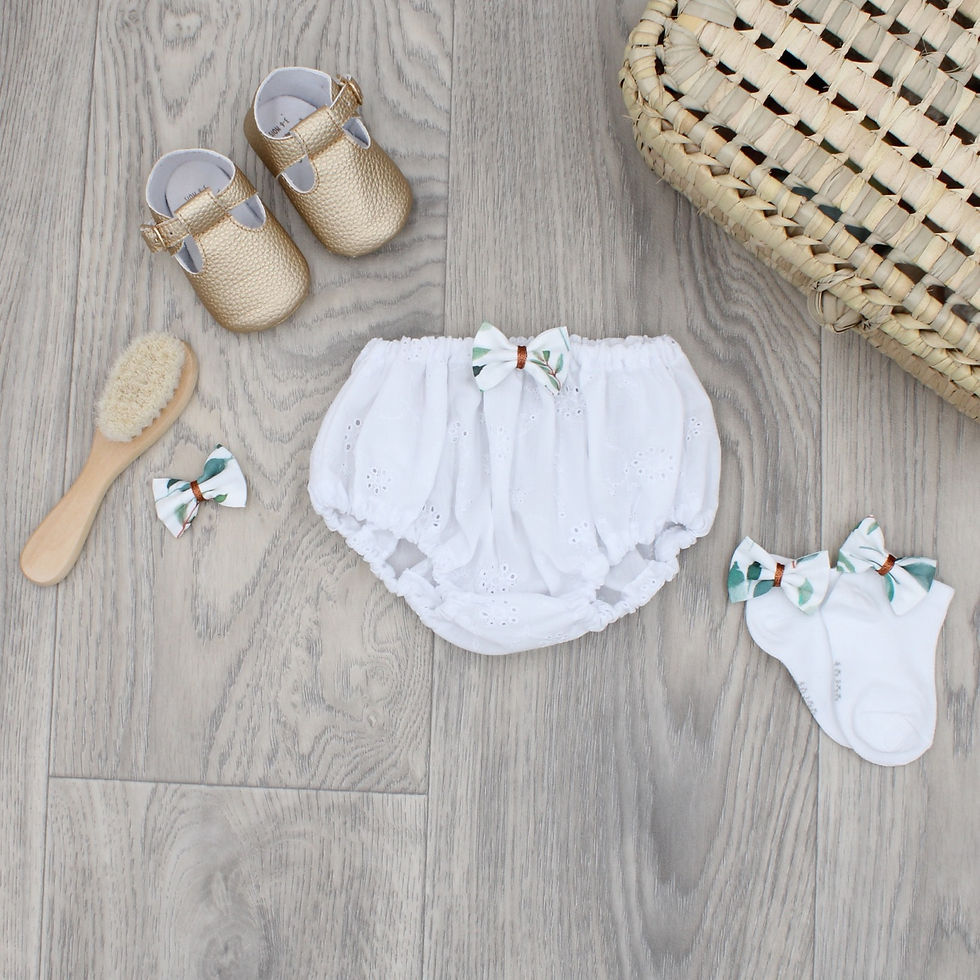 Miniature : Bloomer bébé en Broderie Anglaise