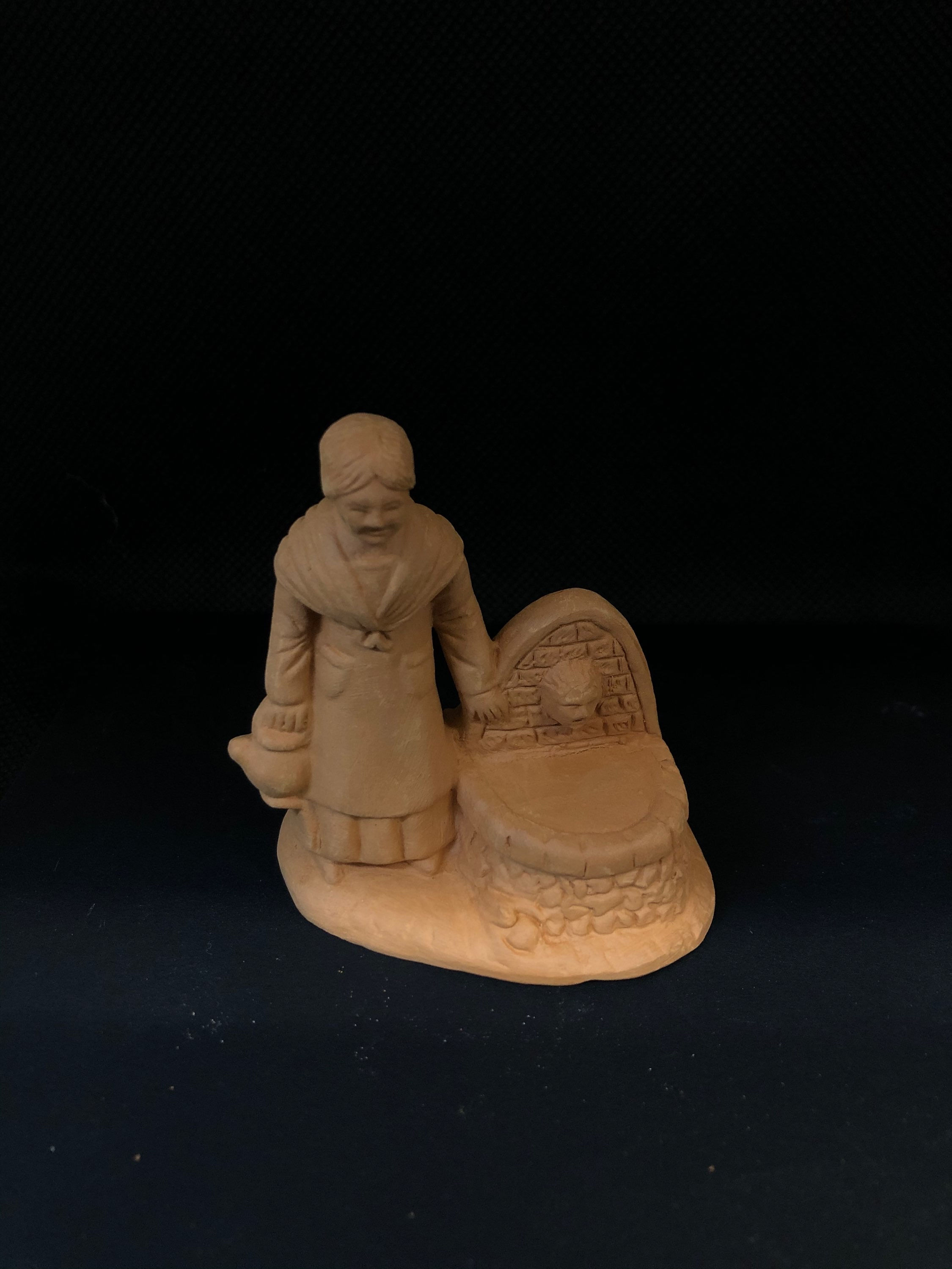 Woman at the fountain