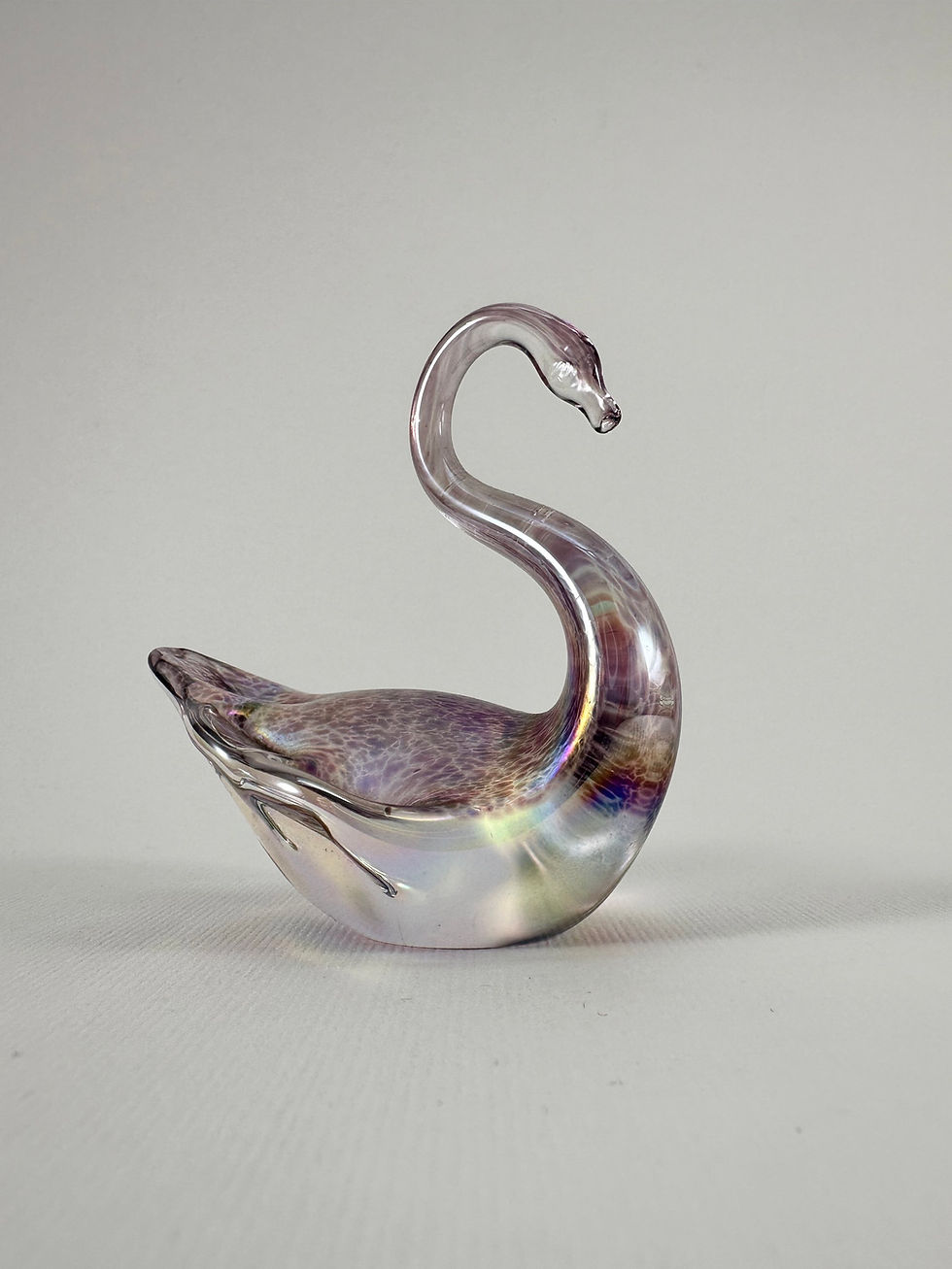 Miniatura: Figura Cisne Cristal Rosa