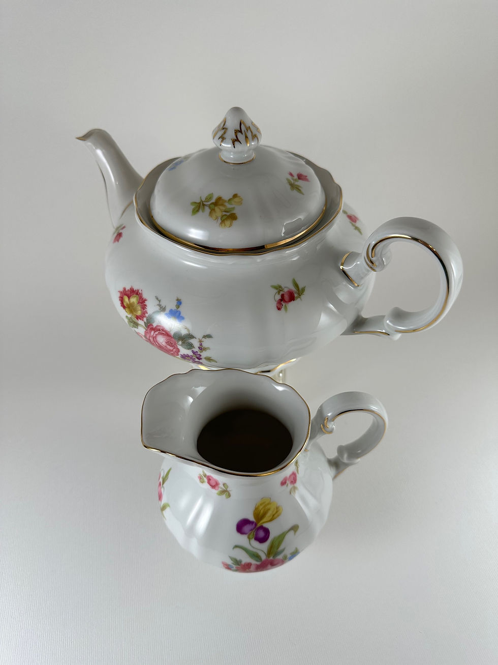 Miniatura: Tetera y Lechero Hutschenreuther INGEBORG 