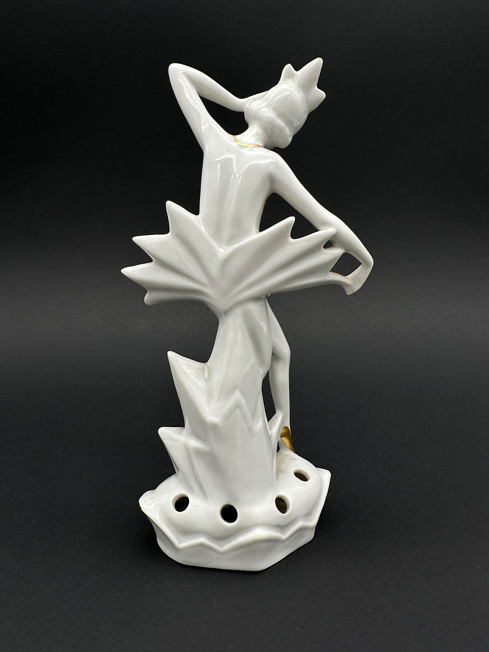 Miniatura: Figura Bailarina Art Deco, porcelana Günthersfeld