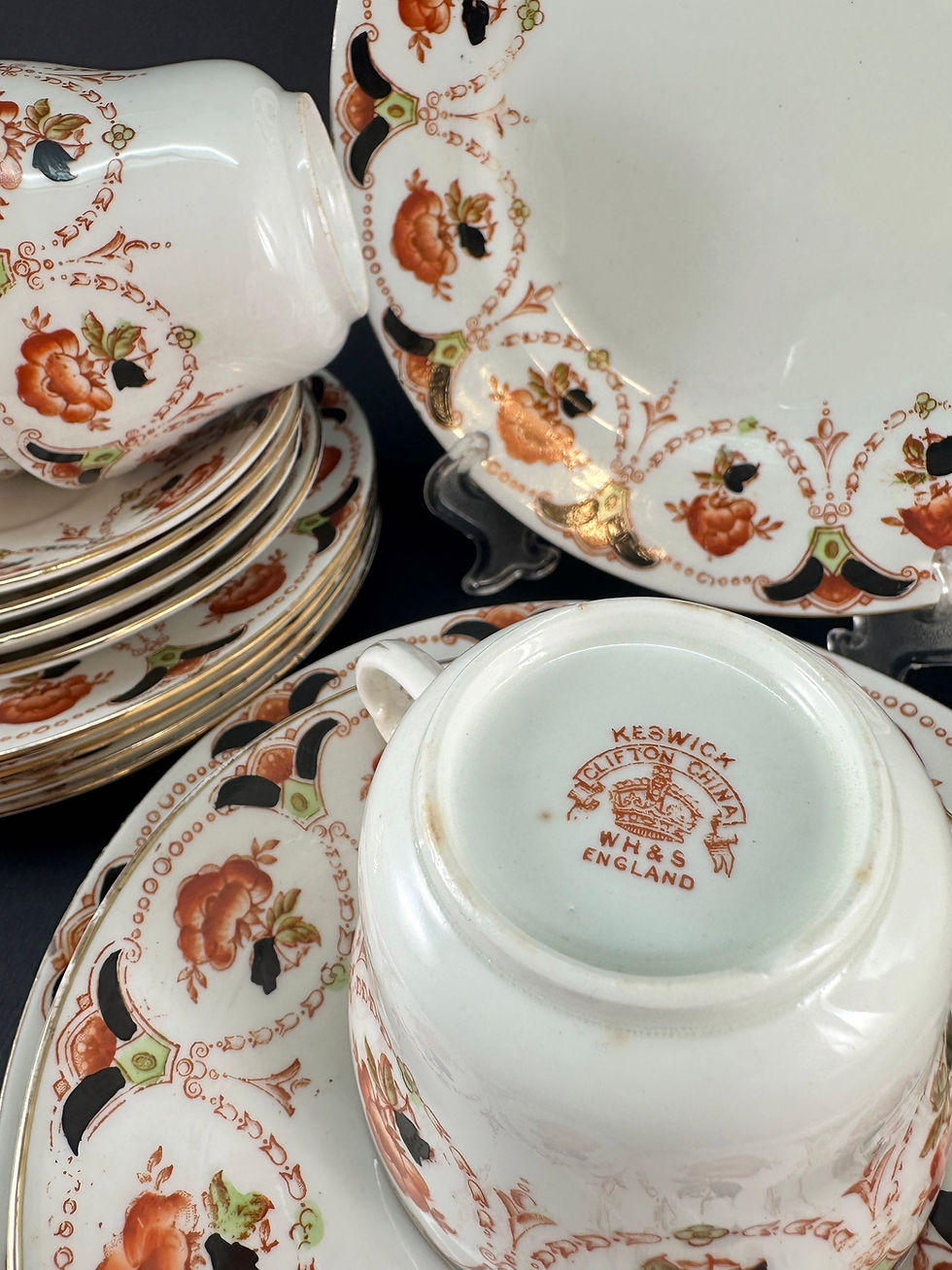 Miniatura: Tríos Té Porcelana de 1899