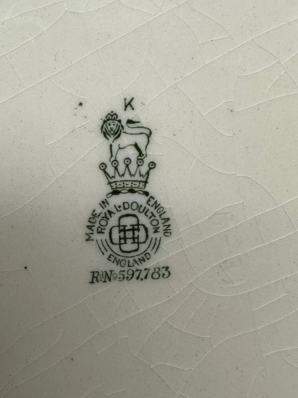 Miniatura: Plato Royal Doulton Decó