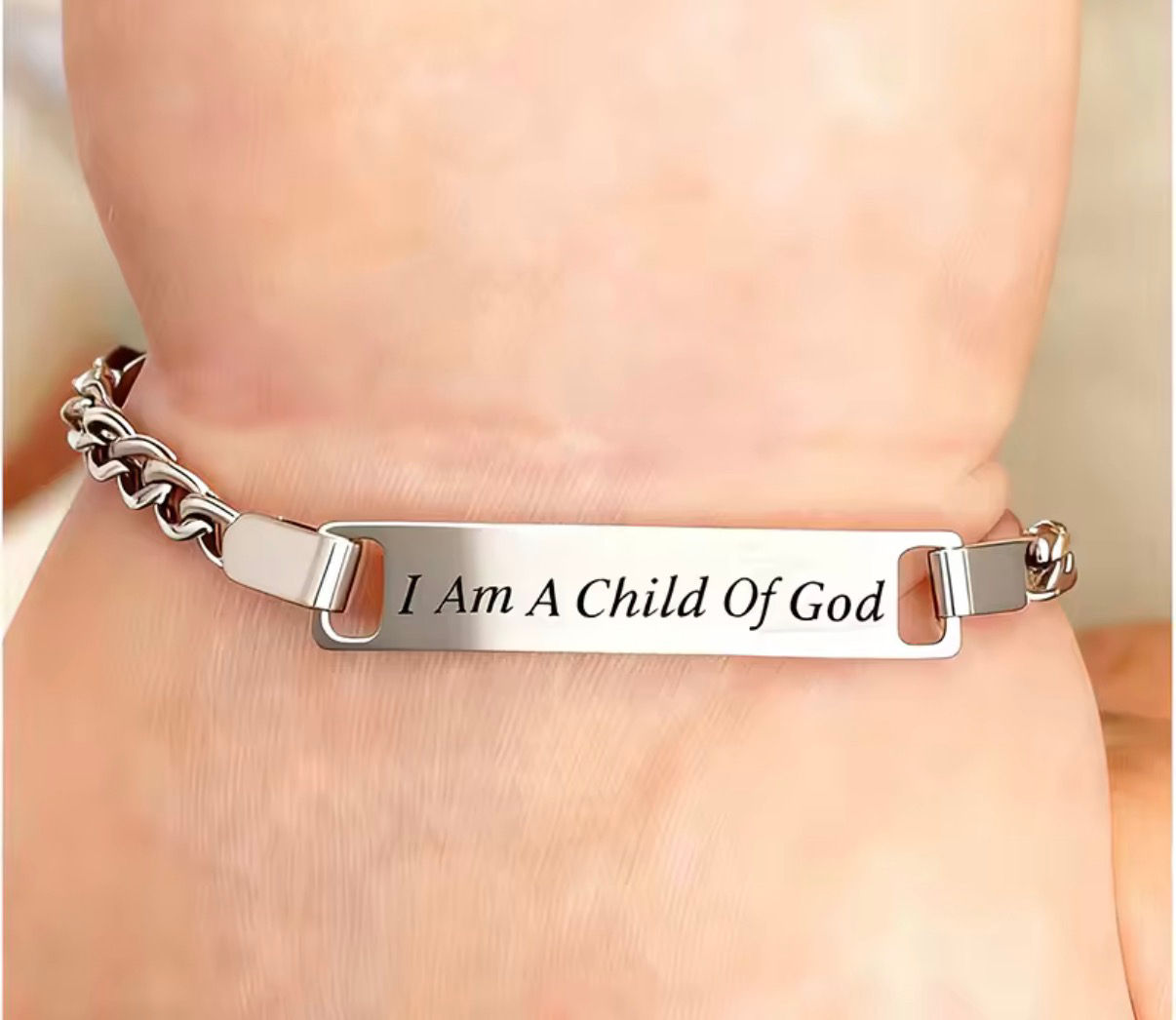 Engraved Baby Bracelet Gold Plated