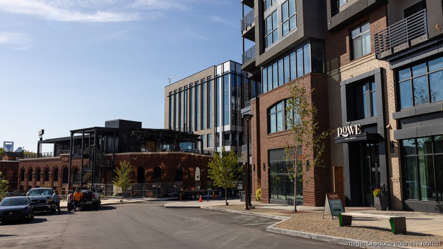 Developers broke ground in 2021 on The Rowe, the project’s 383-unit apartment community. (Photo: Mel